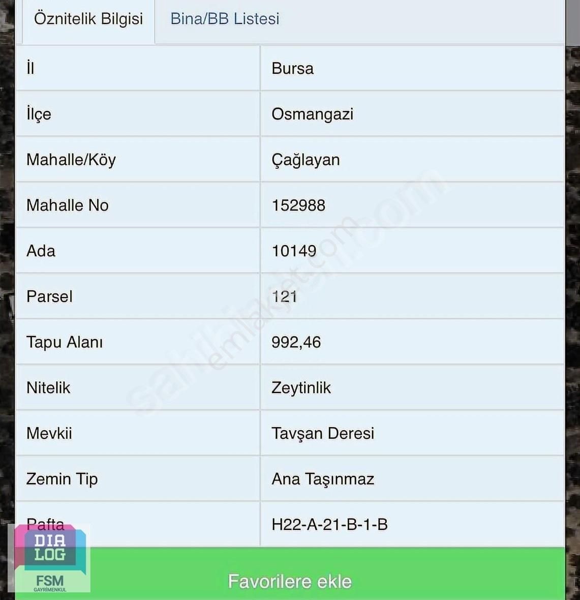 Dialog Fsm Den Caglayan Köyünde Yatırımlık Tarla
