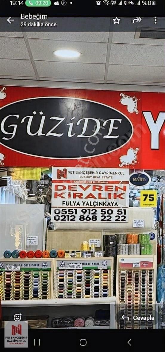 Sunflower Avm İçinde Harika Konumlu Devren Kiralık Tuhafiye