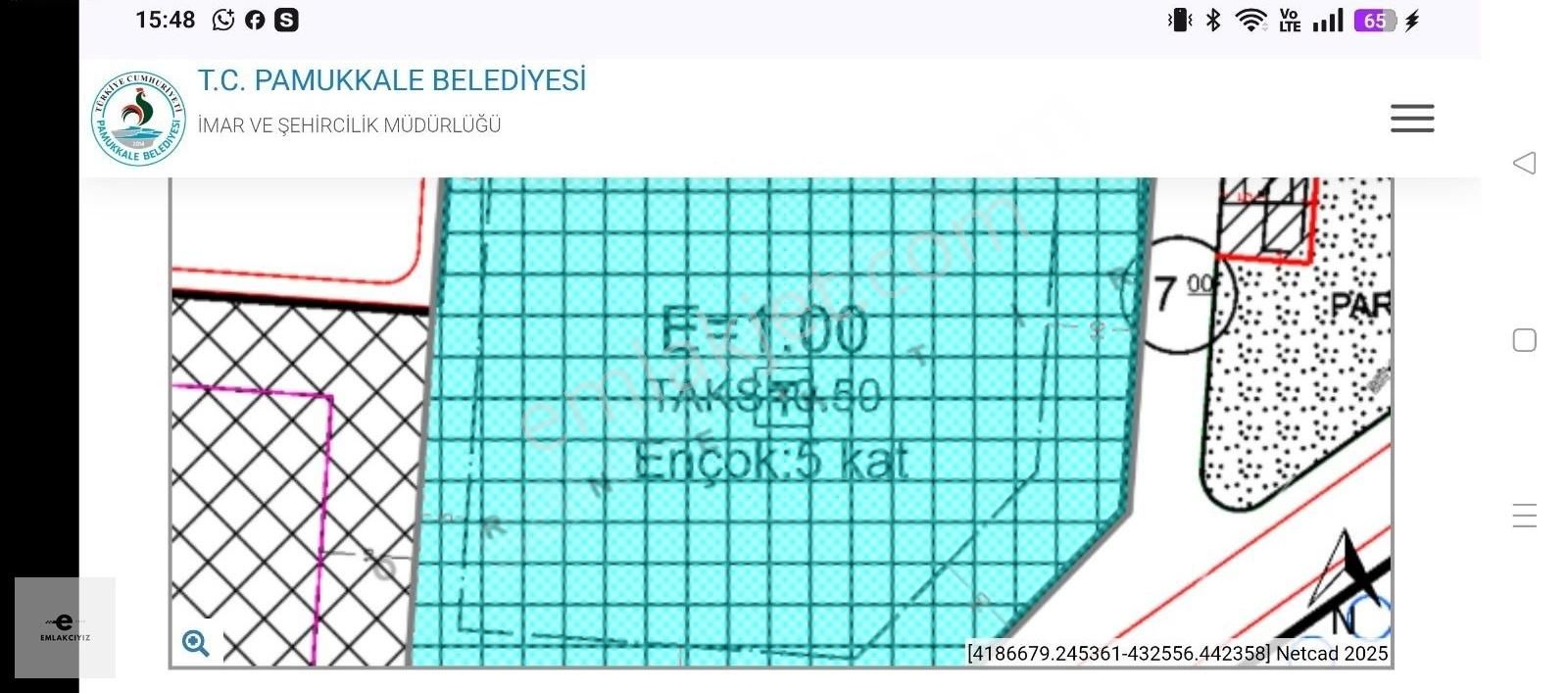 Organize Sanayi Girişi Emsal1 B+5 Ticari İmarlı Arsa Satılıktır