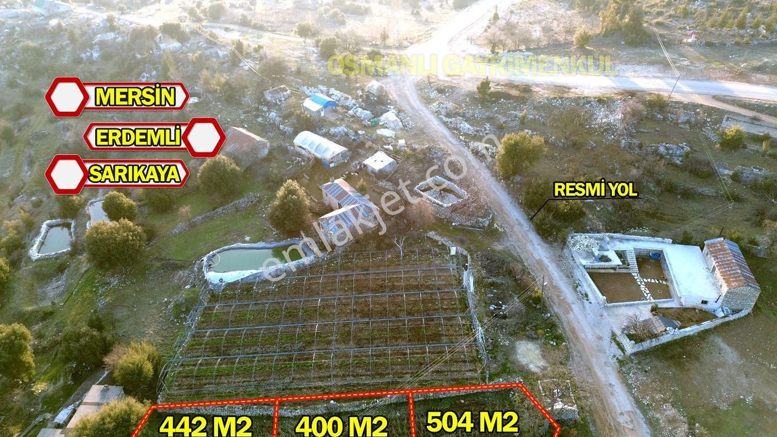 ✅erdemli Sarıkaya Da Satılık 400/504 M2 Arsalar