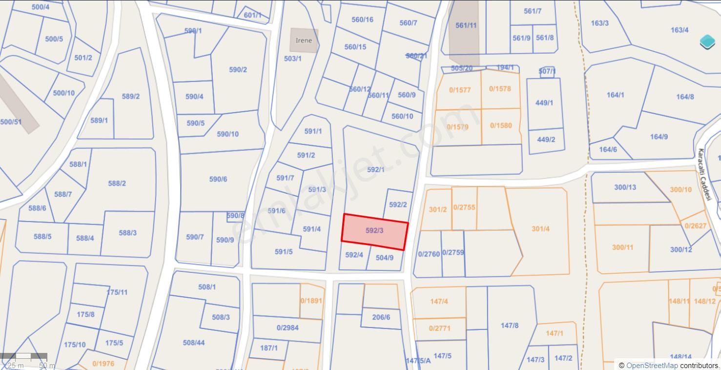 Alanya Avsallar Da 1.100 M2 Arsa