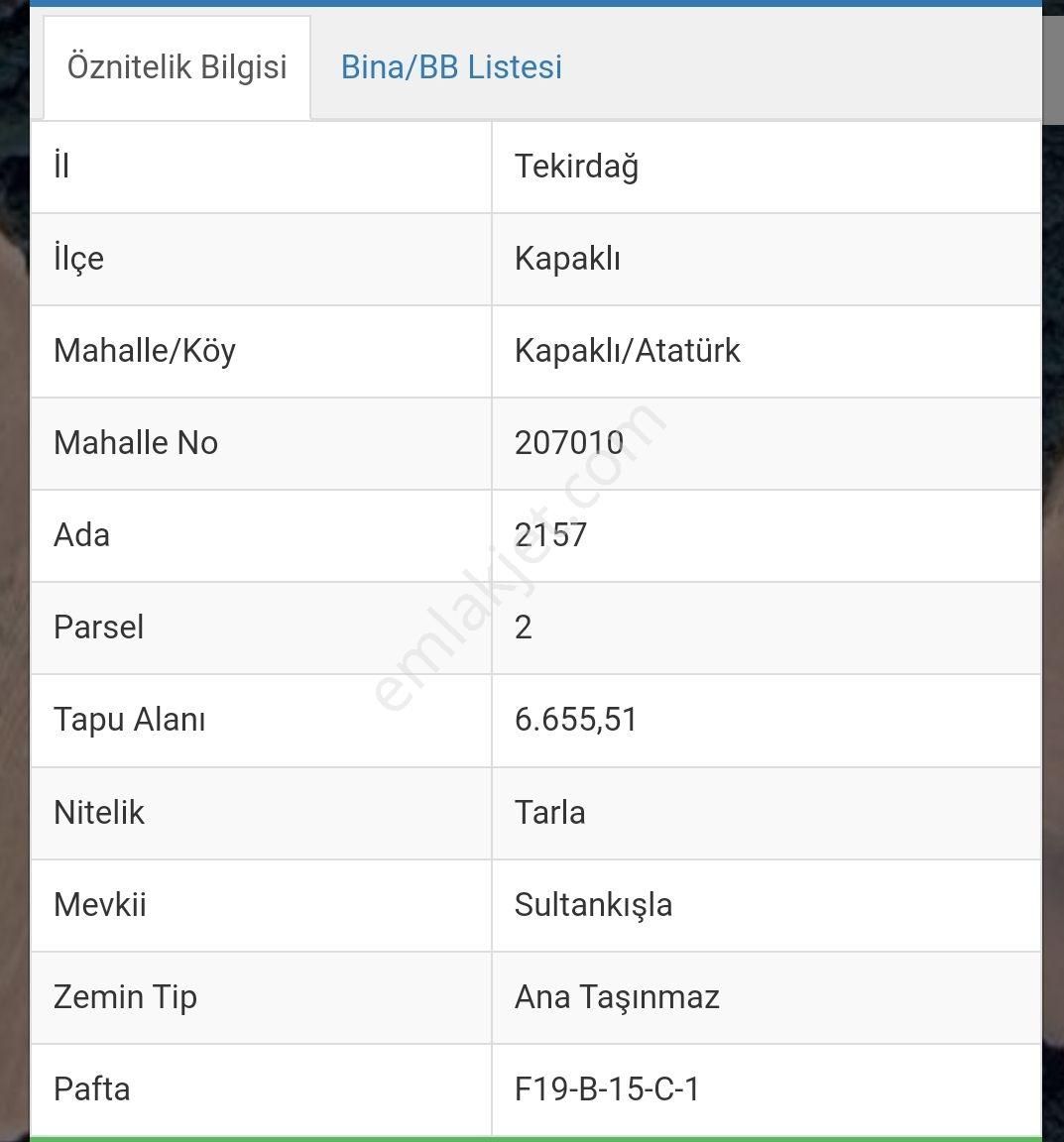 Sahibinden Satılık Tarla