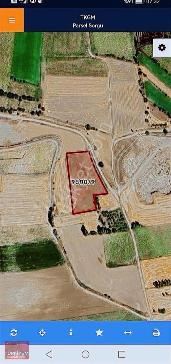 Kocasinan Mahzeminde 6200m2 Irmak Kenarı Satılık Tek Tapu Tarla