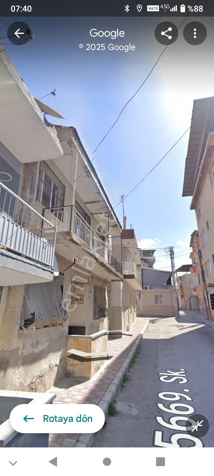 Karabağlar-sarıyer Mh.de İki Katlı Bahçeli , Müstakil Ev Satılık