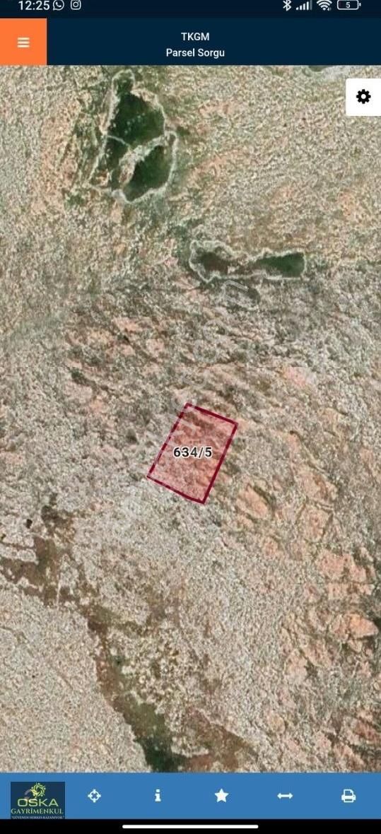 Oskadan Dağeteğinde İmarlı 1235m Yola Sıfırkaçırılmayacak Parsel