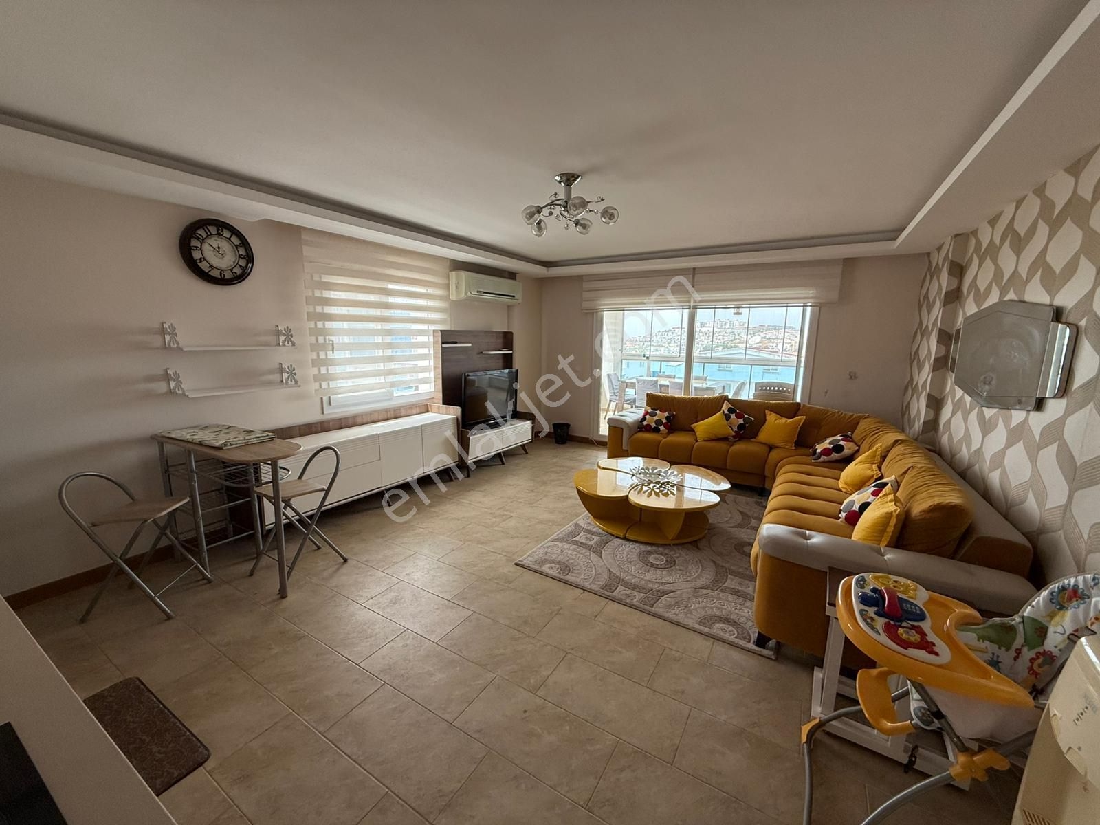 Güvenlikli, Havuzlu Site İçerisinde Full Eşyalı 3+1 Daire - Görsel 22