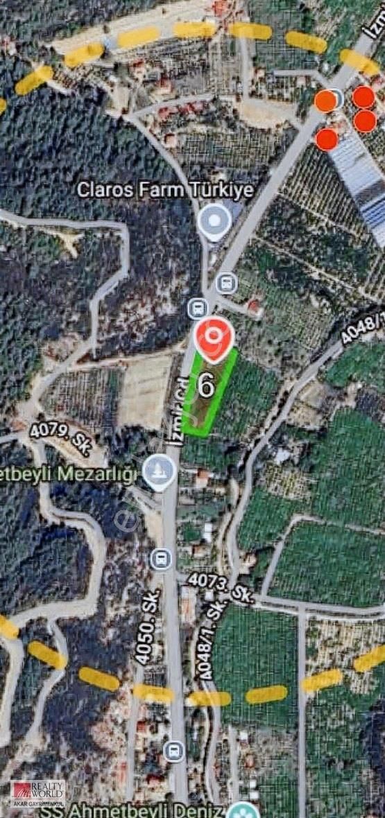 Rw Akar-ızmır Menderes Ahmetbeylı De Sahıle 4 Km-satılık Tarla