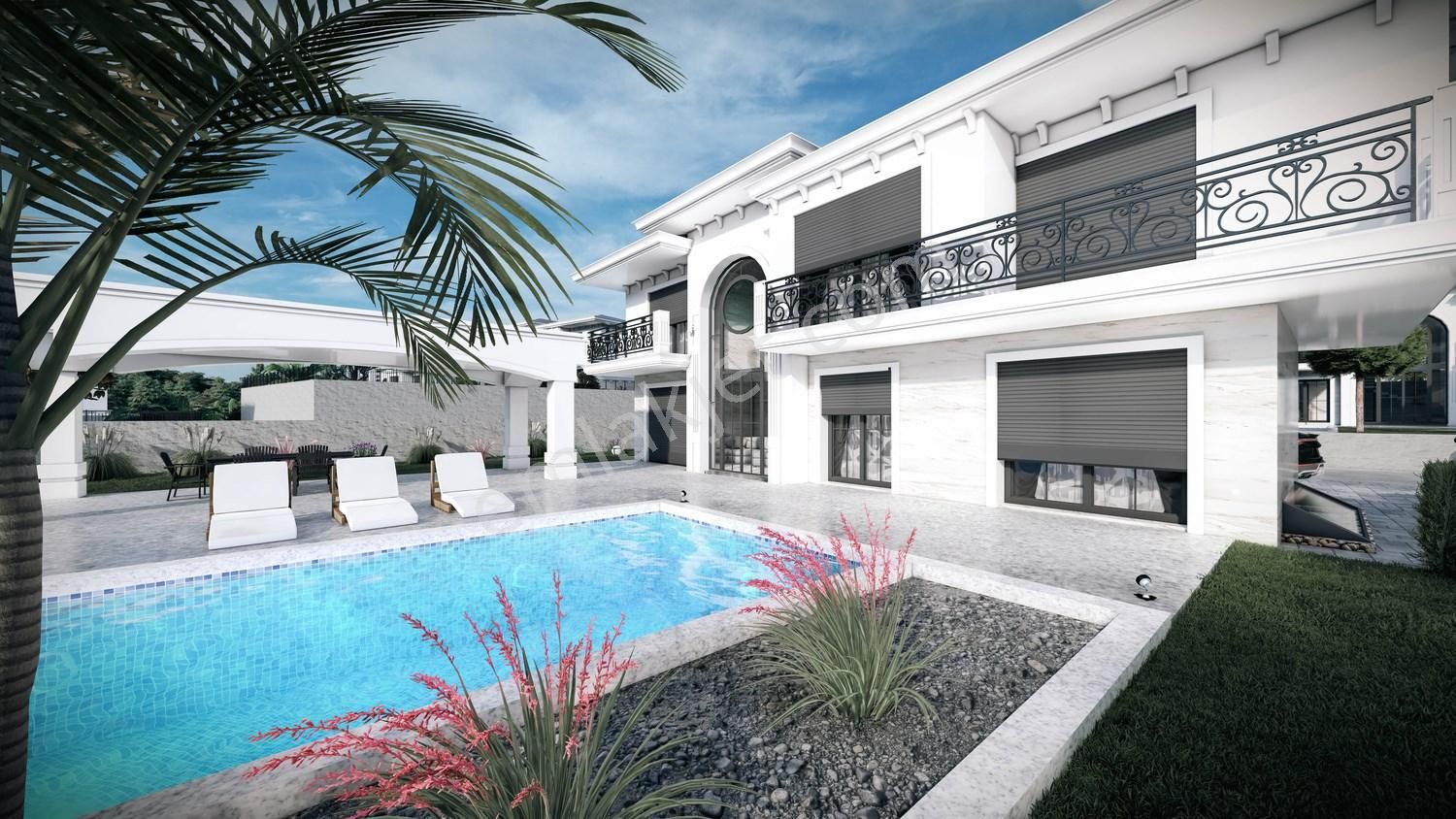 Kuşadasında 1000 M2 Arsa İçinde Deniz Manzaralı Özel Malikane