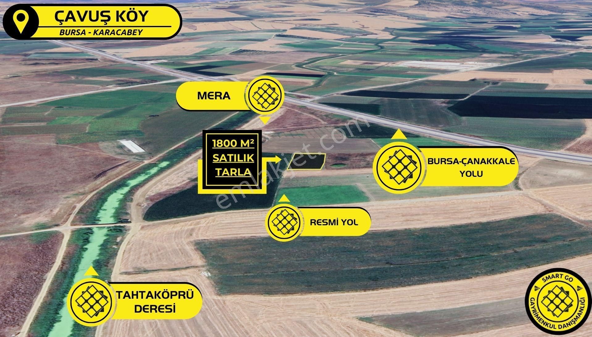 Karacabey Çavuş Köyü'nde 1.800 M² Satılık Tarla