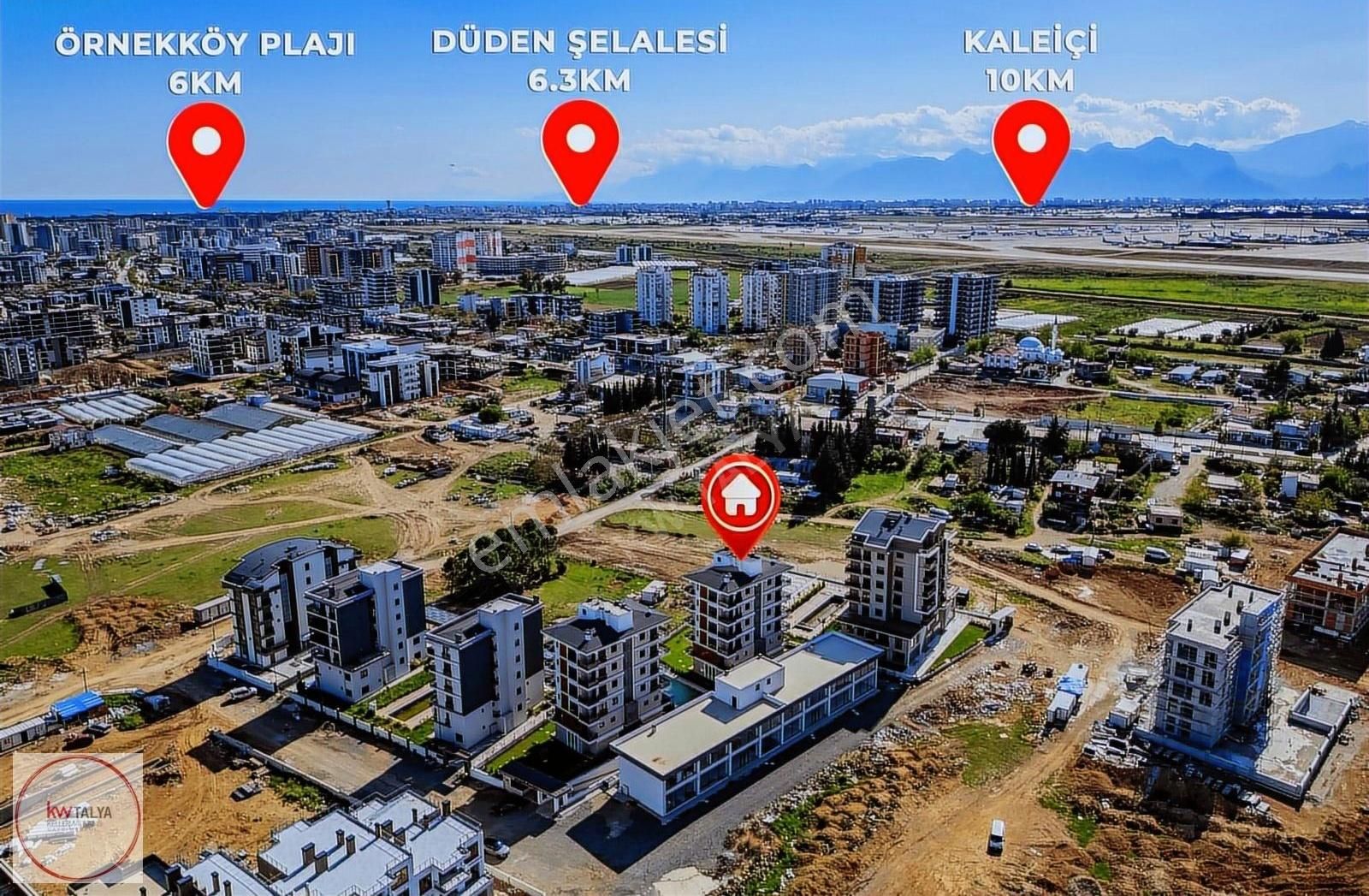 Aksu Altıntaş'ta Oturuma Hazır Kapalı Otoparklı Satılık 2+1