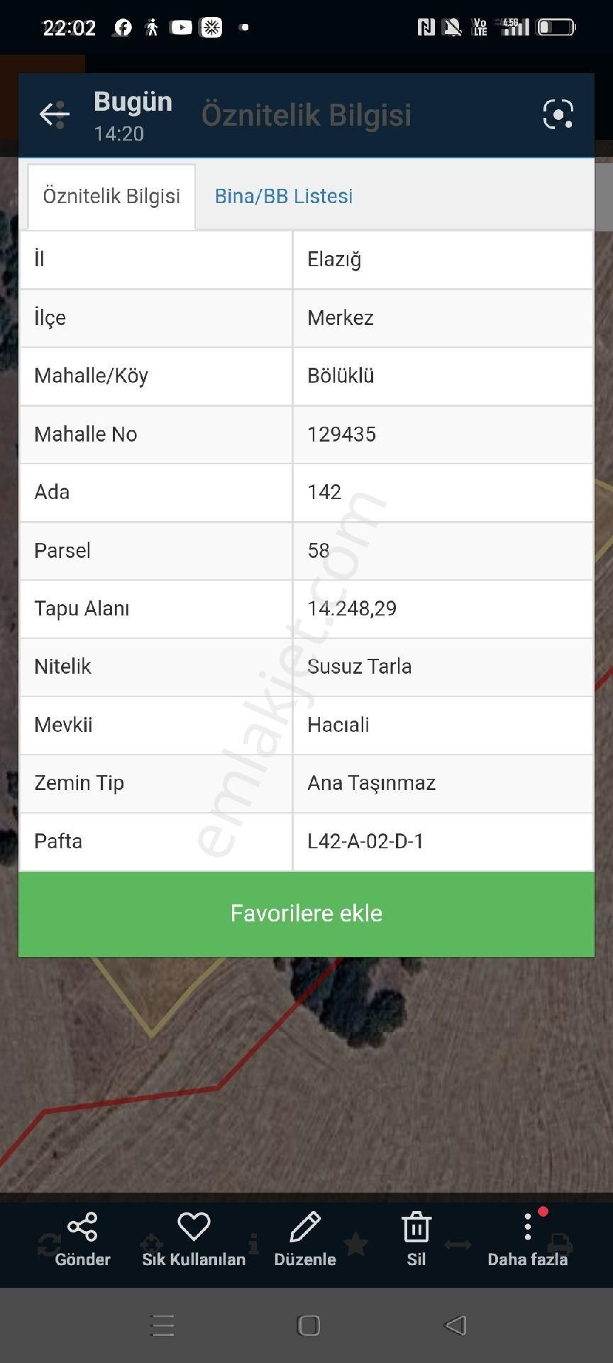 Bólüklük De Satılık Tarla