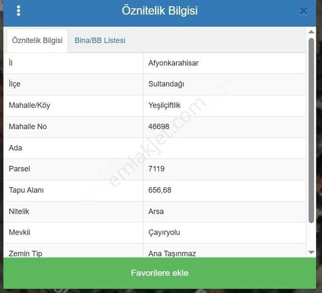 Sultandağı-yeşilçiftlik'te 2 Arsa Birlikte Veya Ayrı Satılıktır.