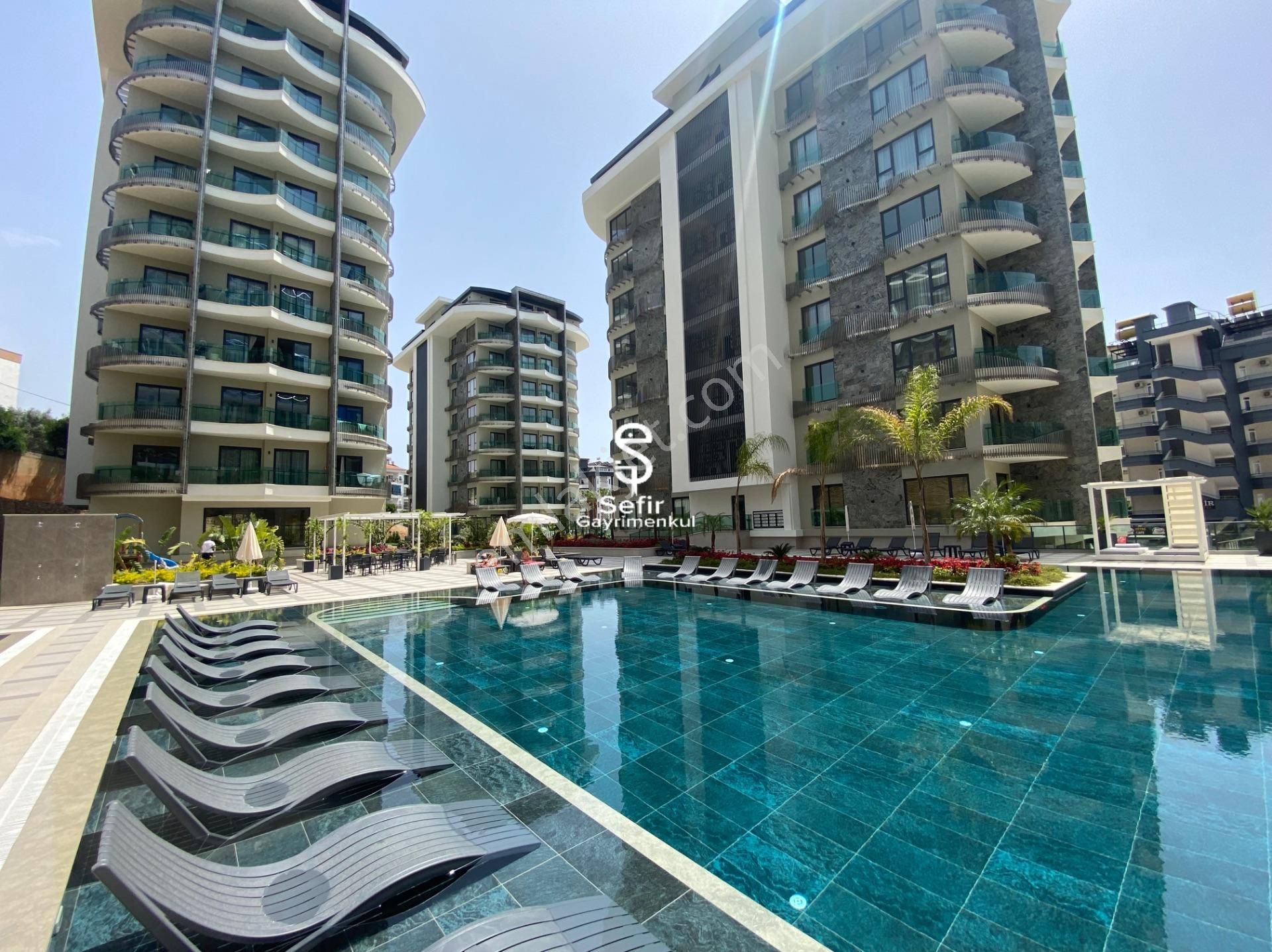 Alanya Best Home 45'de Lüks Eşyalı Deniz Manzaralı 1+1 Kiralık Daire