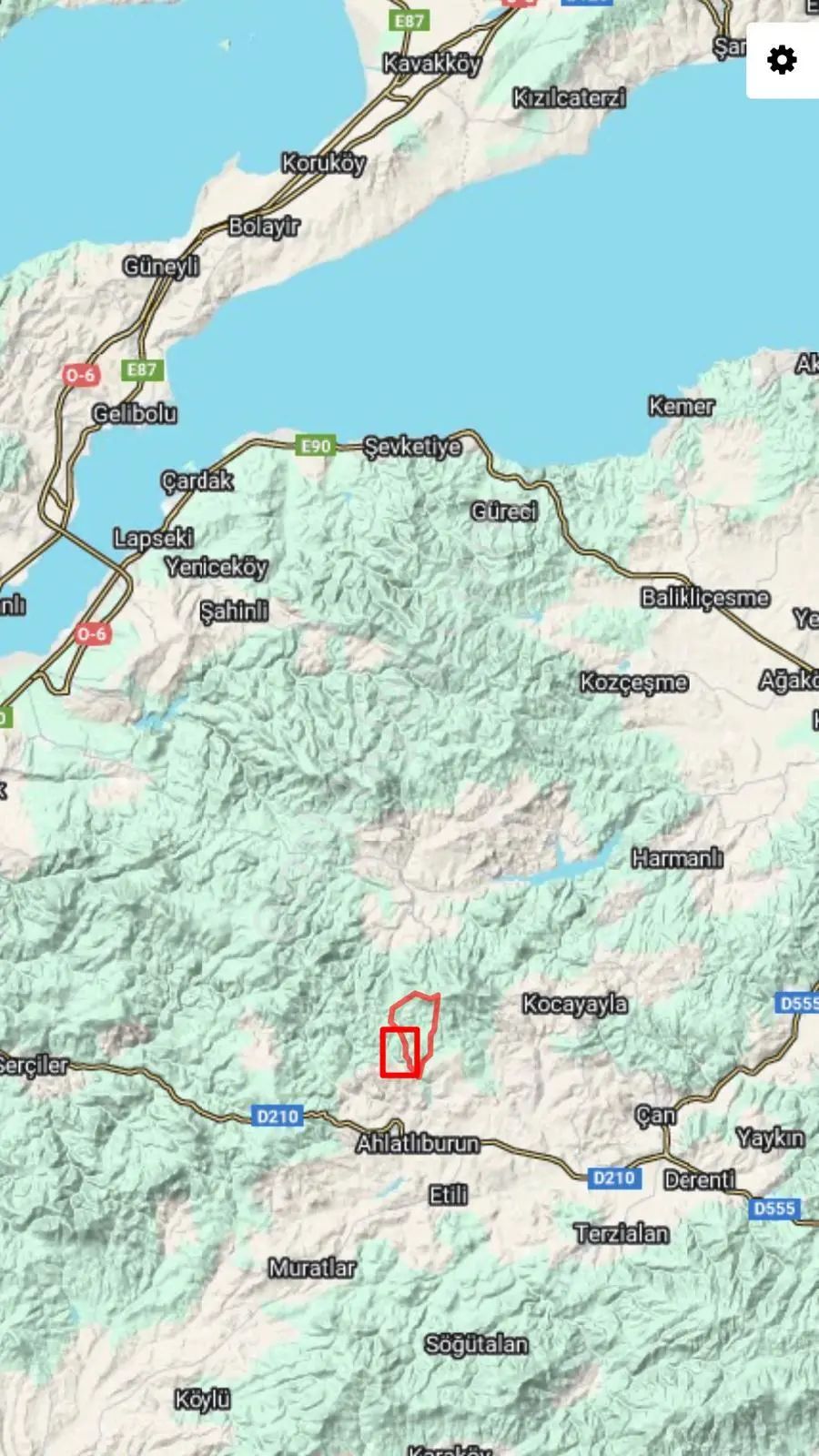 Ömür Emlaktan Çanakkale'de 40.900 M² Anayola Cepheli Tarla - Görsel 5