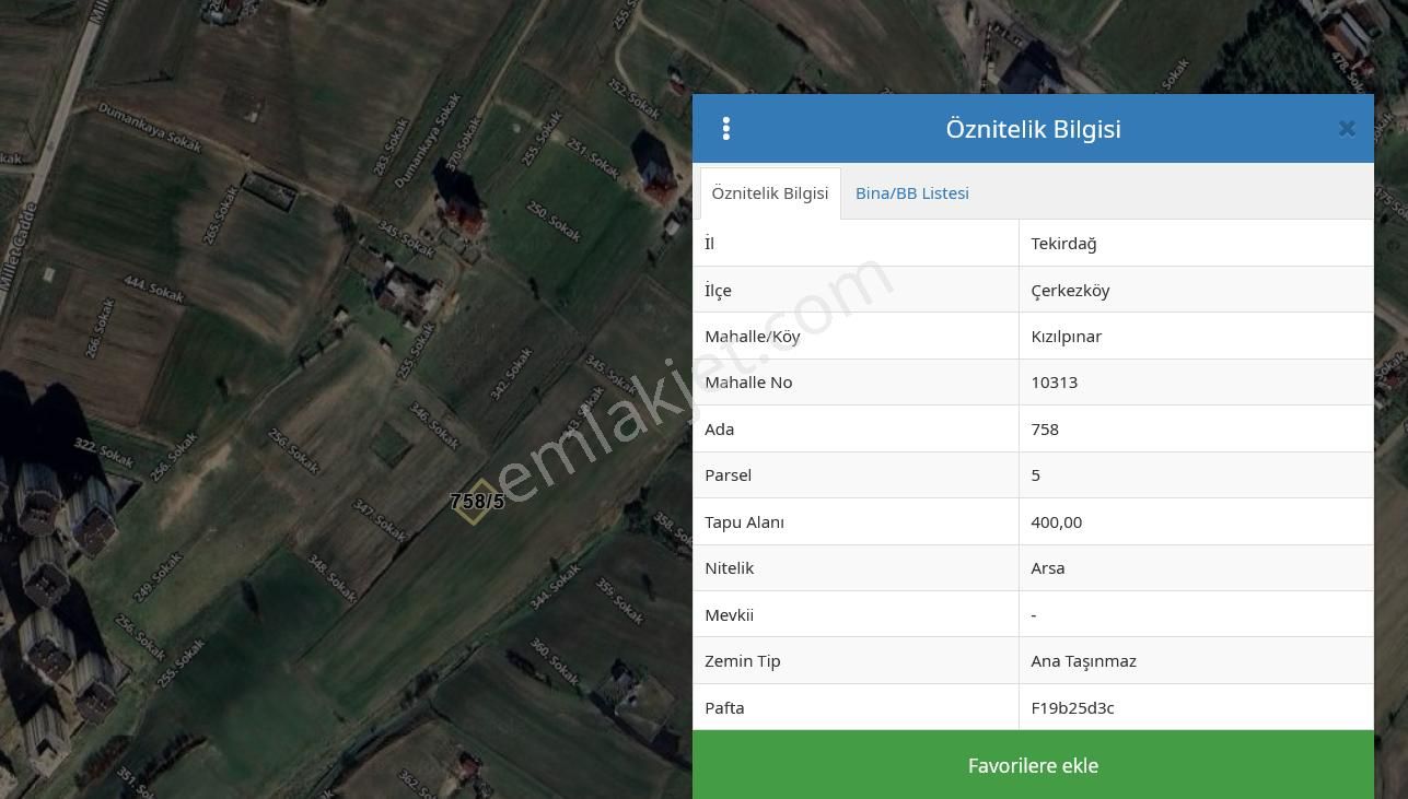 Sahibinden İmarlı 4 Kat 8 Dairelik 400 M2 Kampüs Bölgesinde Arsa