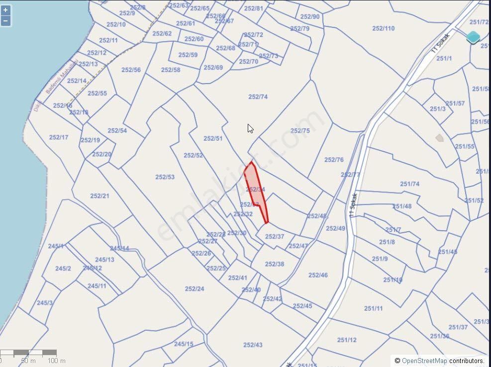 İzmir Dikili Bademli,de Satılık Denize Nazır 1697m2 Zeytinli Tarla - Görsel 8