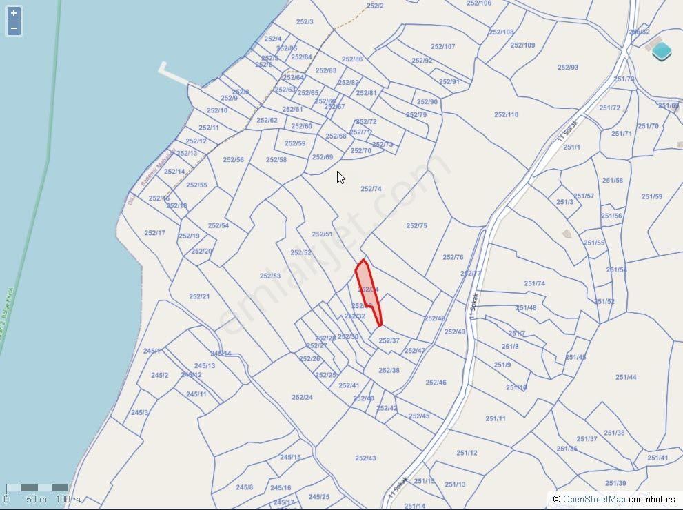 İzmir Dikili Bademli,de Satılık Denize Nazır 1697m2 Zeytinli Tarla - Görsel 9