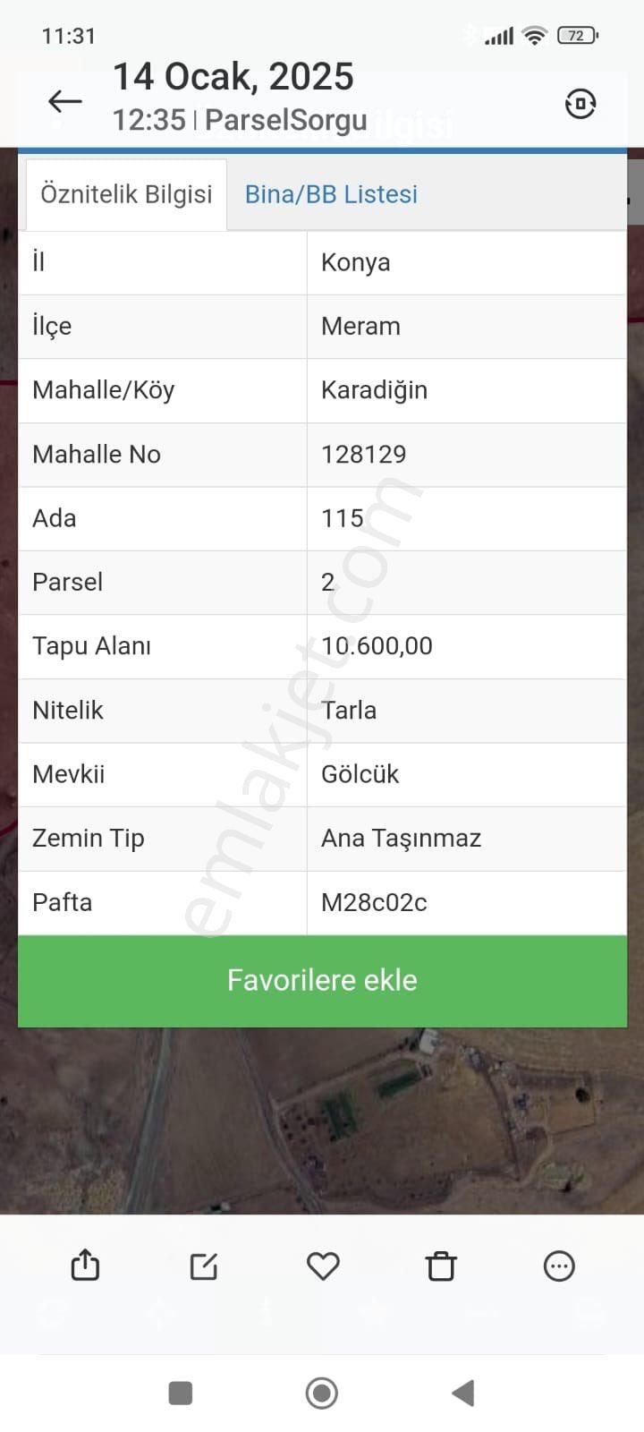 Karadiğin Müstakil Tarla Köy Merkezine Yakın