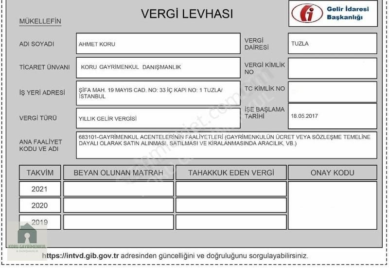 Koru Emlak'tan Satılık 3+1 Sıfır Daire En Üst Kat