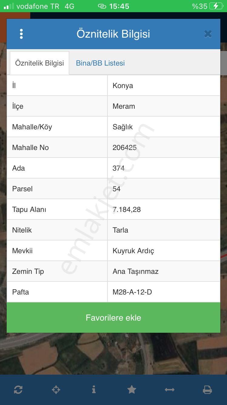 Meram Sağlık Mah.beyşehir Yoluna Yakın Satılık 7184 M2 Tarla - Görsel 2