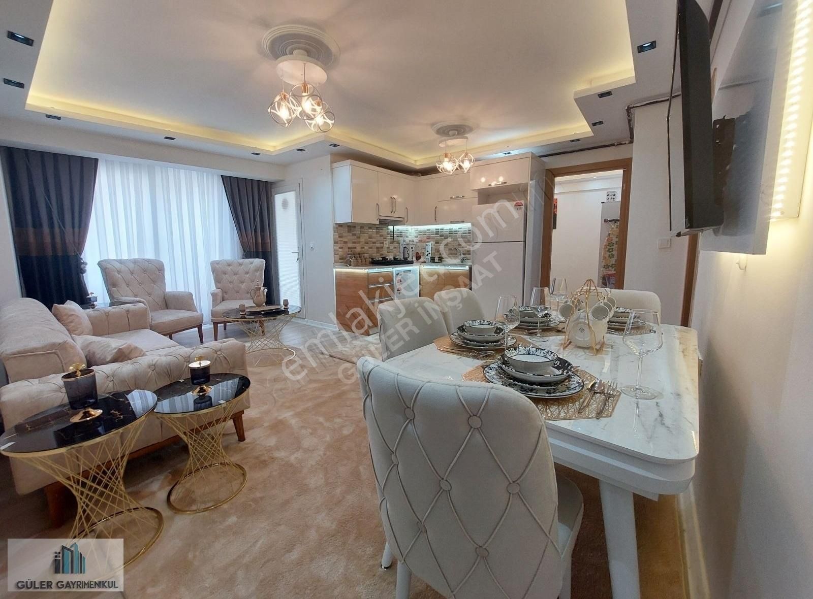 Güler İnşaattan 2+1 1.92 Kredi İmkanı İle Balkonlu Eşyalı Daire