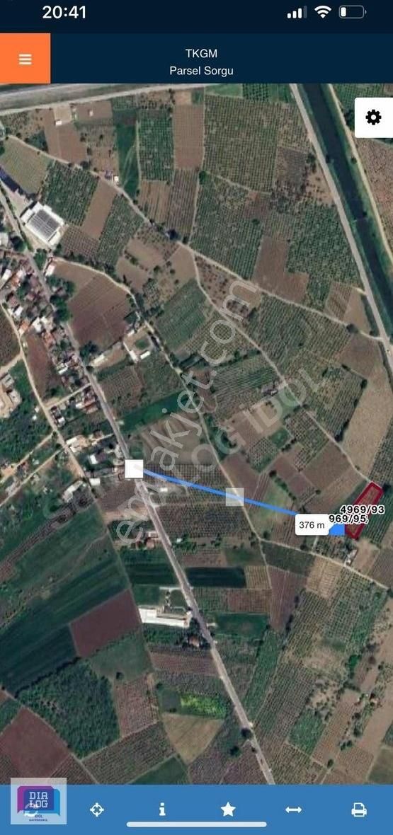 Dereçavuşta Yola Cephe Satılık Kupon Arazi 3.093 M2 Dtr İdol
