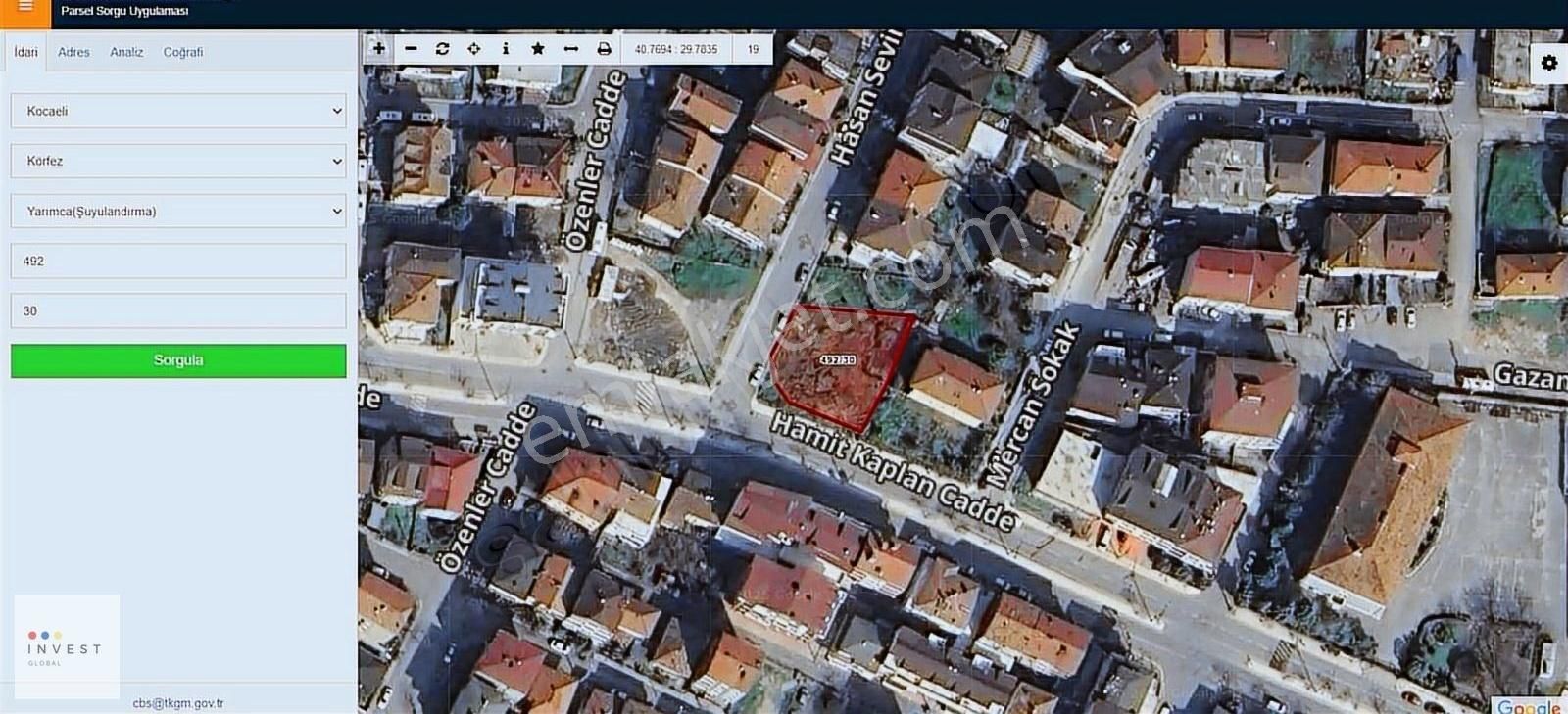 Invest Globalden Körfez Hamit Kaplanda 606 M² Ticari Kiralıkarsa