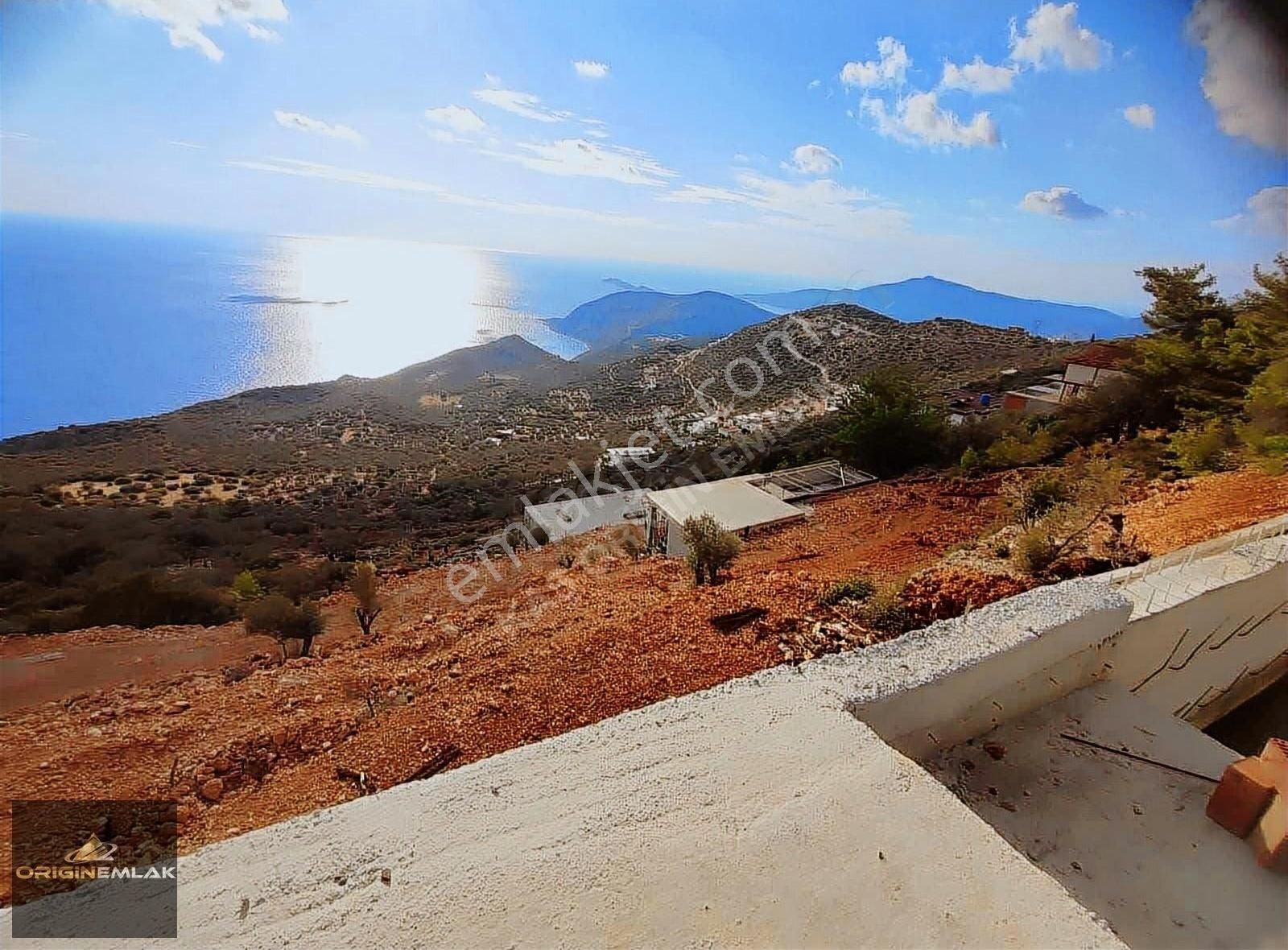 Kaş Kalkan’da Eşsiz Panoramik Manzaralı, Natamam Lüks Villa Projesi!