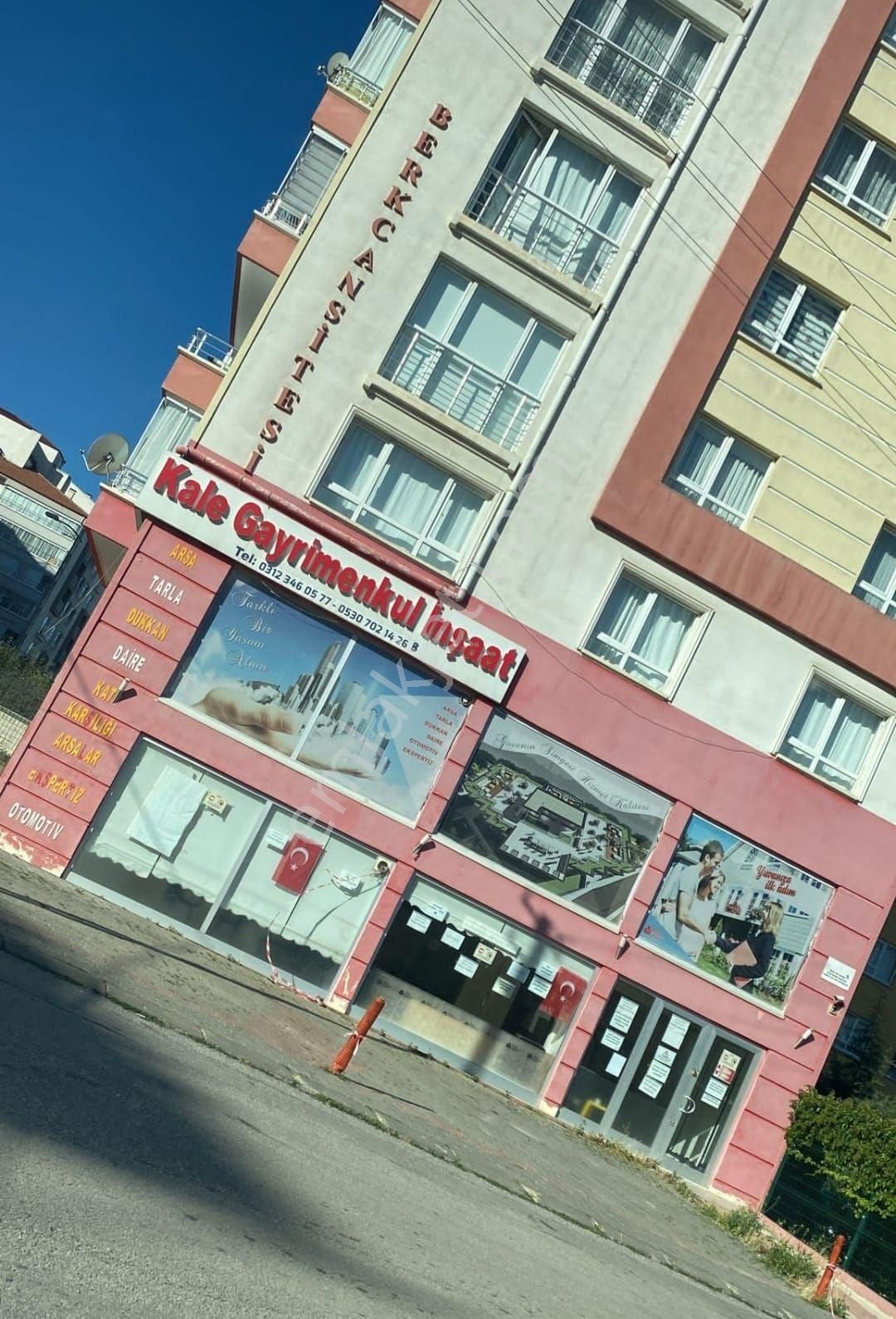 Zeliş Emlaktan Yenimahalle Kaletepe De Köşe Başı Kurumsala Uygun İşyeri