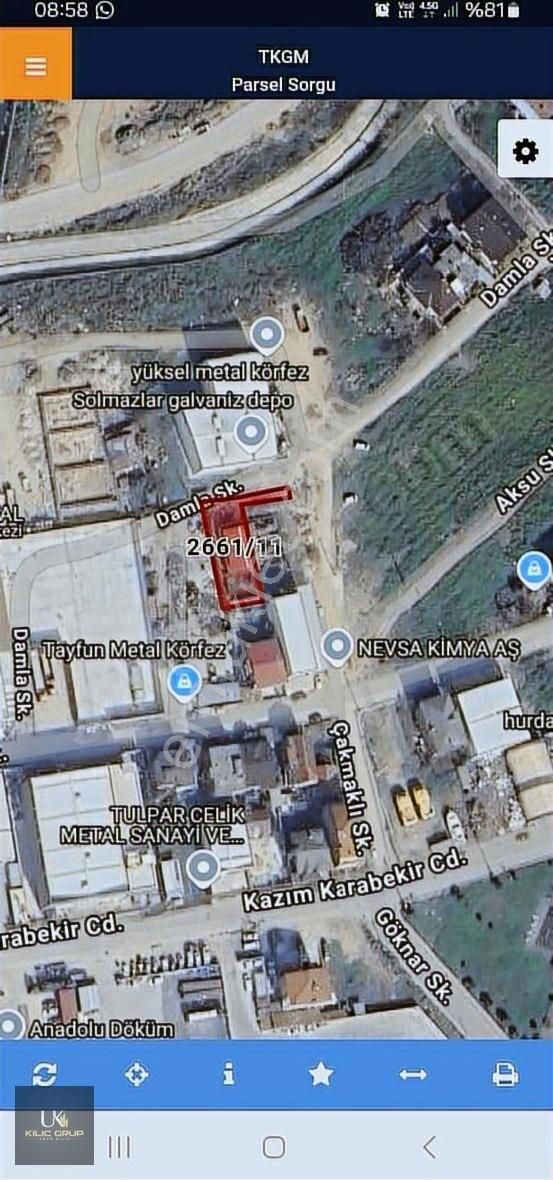 Kupon Arsa Ticari Ve Sanayi Depolama Alanı İçin 326m2 Satılıktır