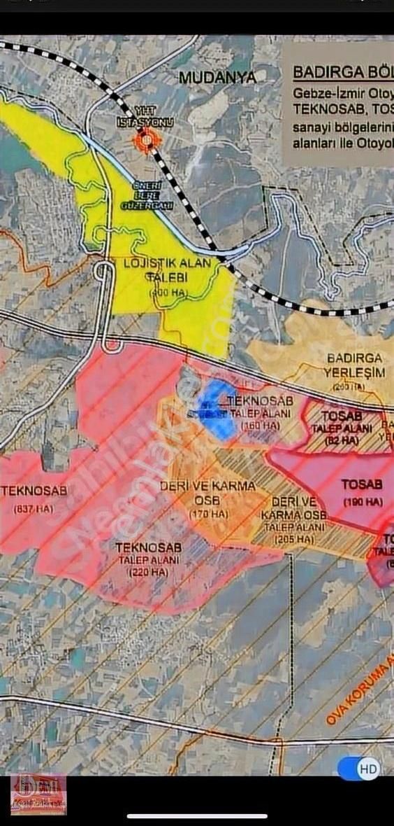 Mudanya Esencede 3800m² Yatırımlık Arazi