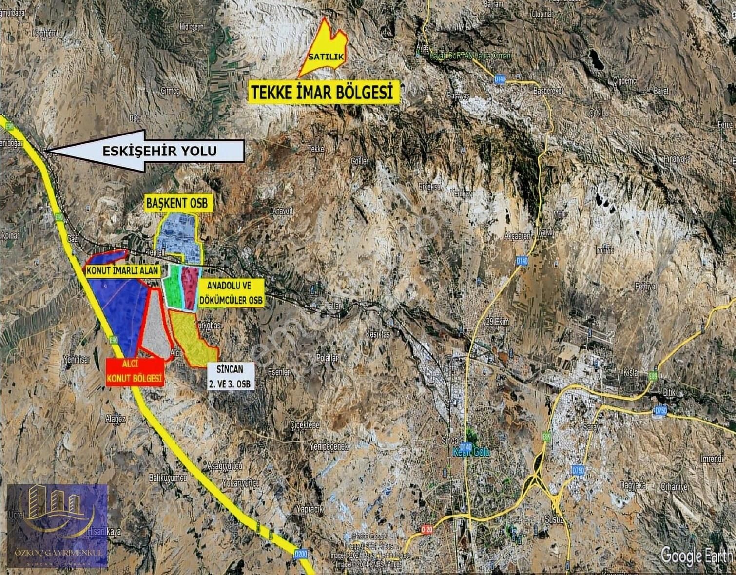 Ayaş Tekke Sevindirik' Te Tek Tapu İmarlı 5 Dönüm Arsa - Görsel 6