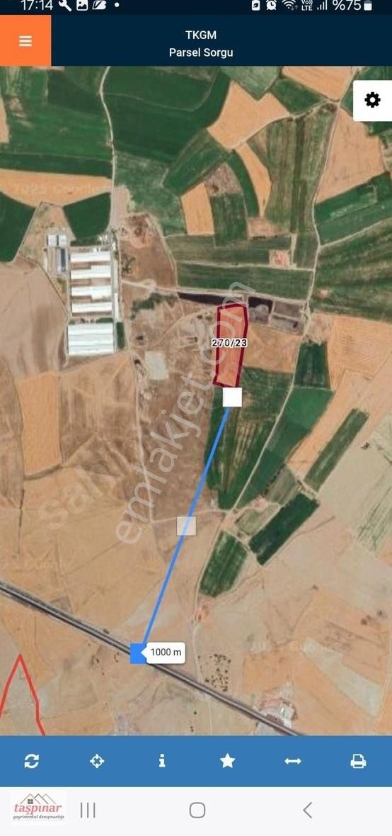Taşpınar Gayrimenkulden Satılık Taşpınar'da 27.347 M2 Tarla