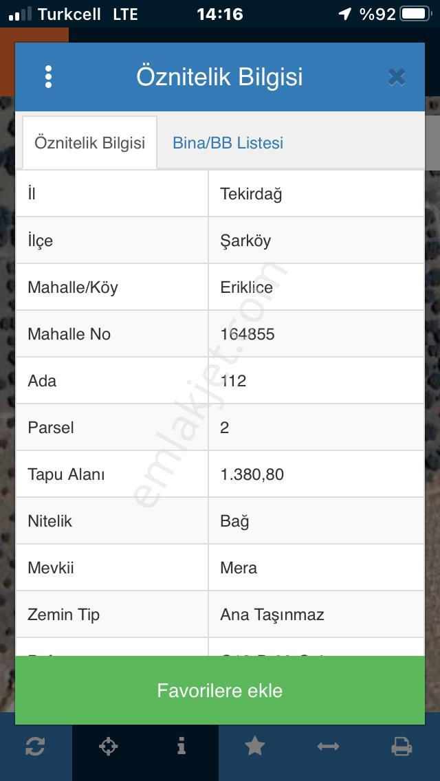 Şarköyde Işık Emlaktan Eriklice Mah De 1380 M2 Zeytinlik - Görsel 13