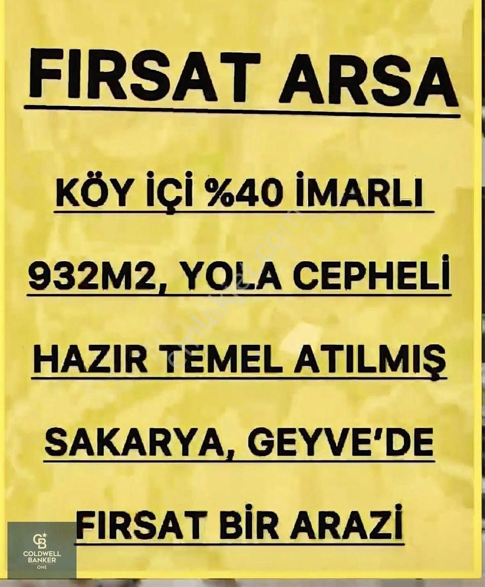 Ferit Kutluay'dan Geyve Çamlık Mah De 933 M2 İmarlı Arsa