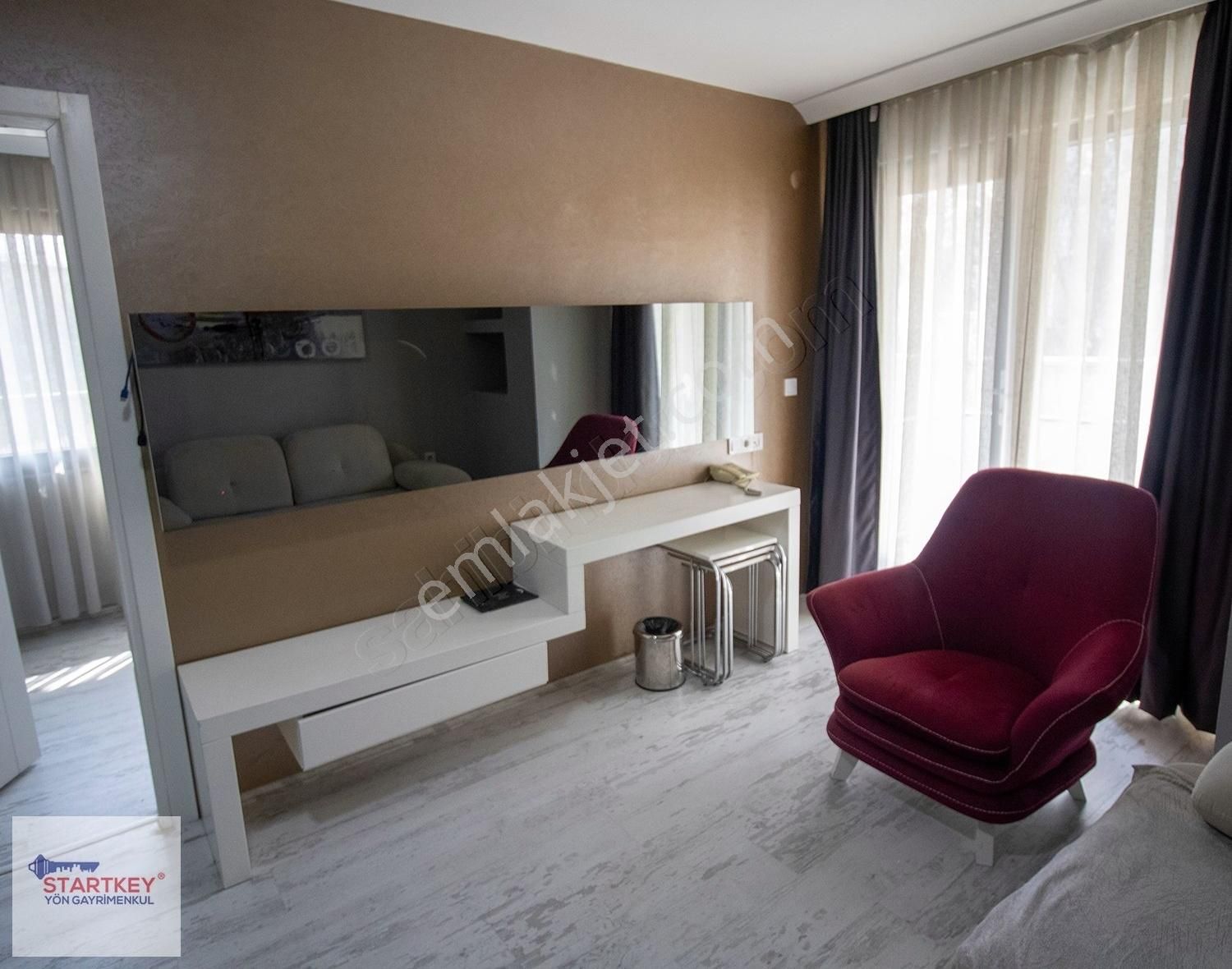 Startkey Yönden İzmir Yolu Üzeri 1+1 Eşyalı Kiralık Daire
