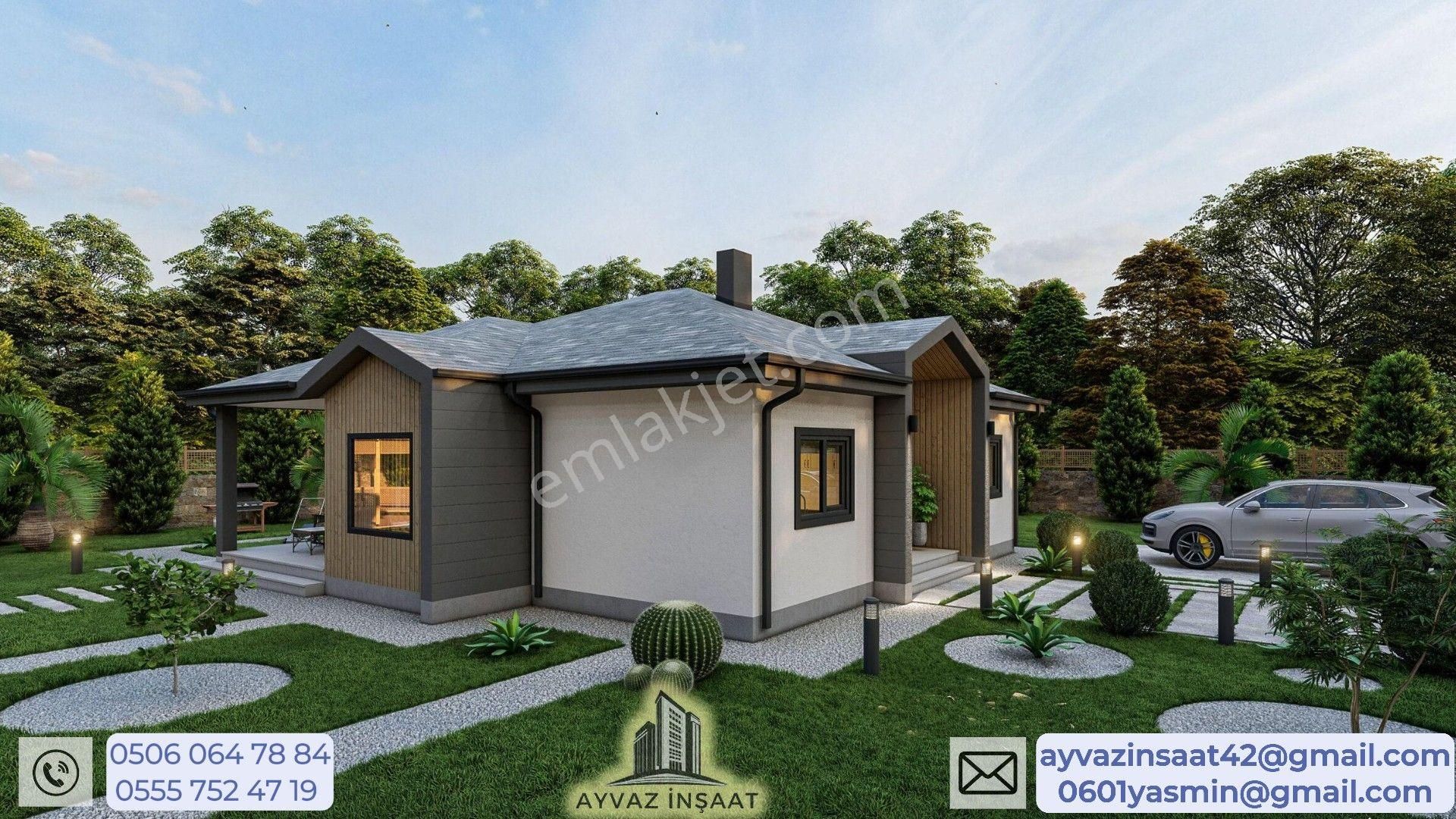 🔹 Modern Mimari 122m² Müstakil Prefabrik Ev ( Arsa Sizden Ev Bizden )