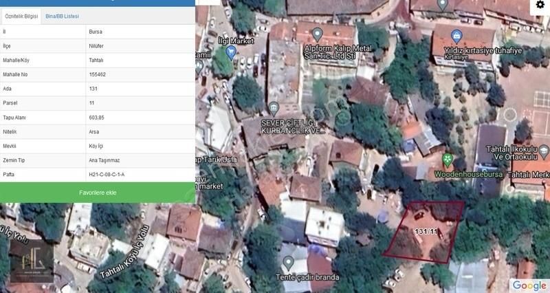 Hakan Girgin Gayrimenkul | Tahtalı'da Satılık Köy İçi 603m²arsa!