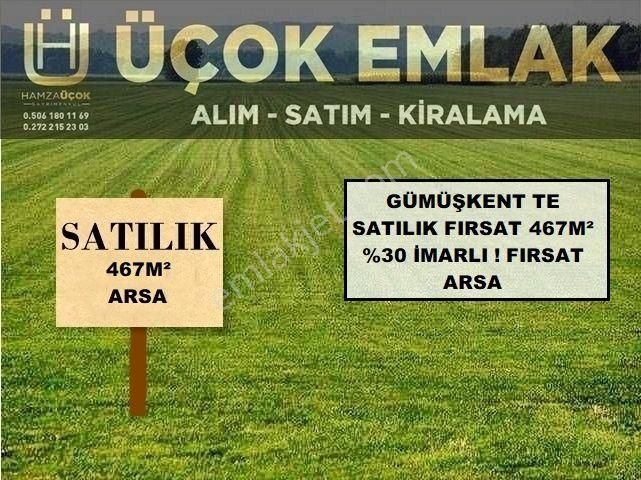 Afyon Üçok Emlaktan Gümüşkentte Satılık 467m² İmarlı Arsa