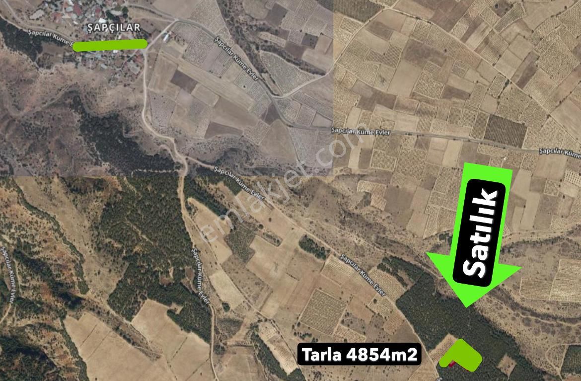 Hierapolis'den Denizli Çal Şapcılar Köyünde Satılık 4854m2 Yatırımlık Tarla - Görsel 2