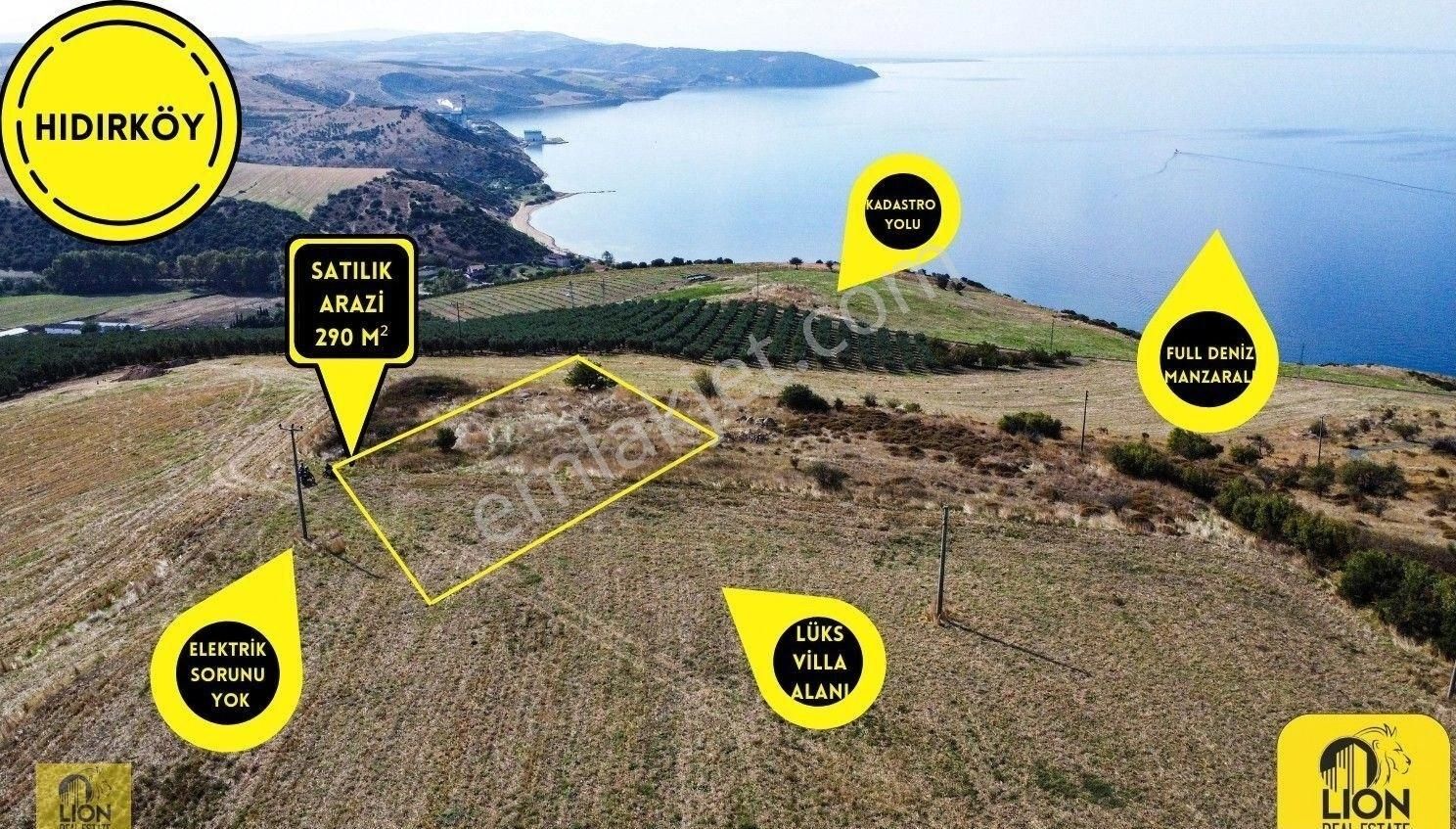 Bandırma Hıdırköy'de Deniz Manzaralı 290 M² Köşe Parsel Satılık Arsa