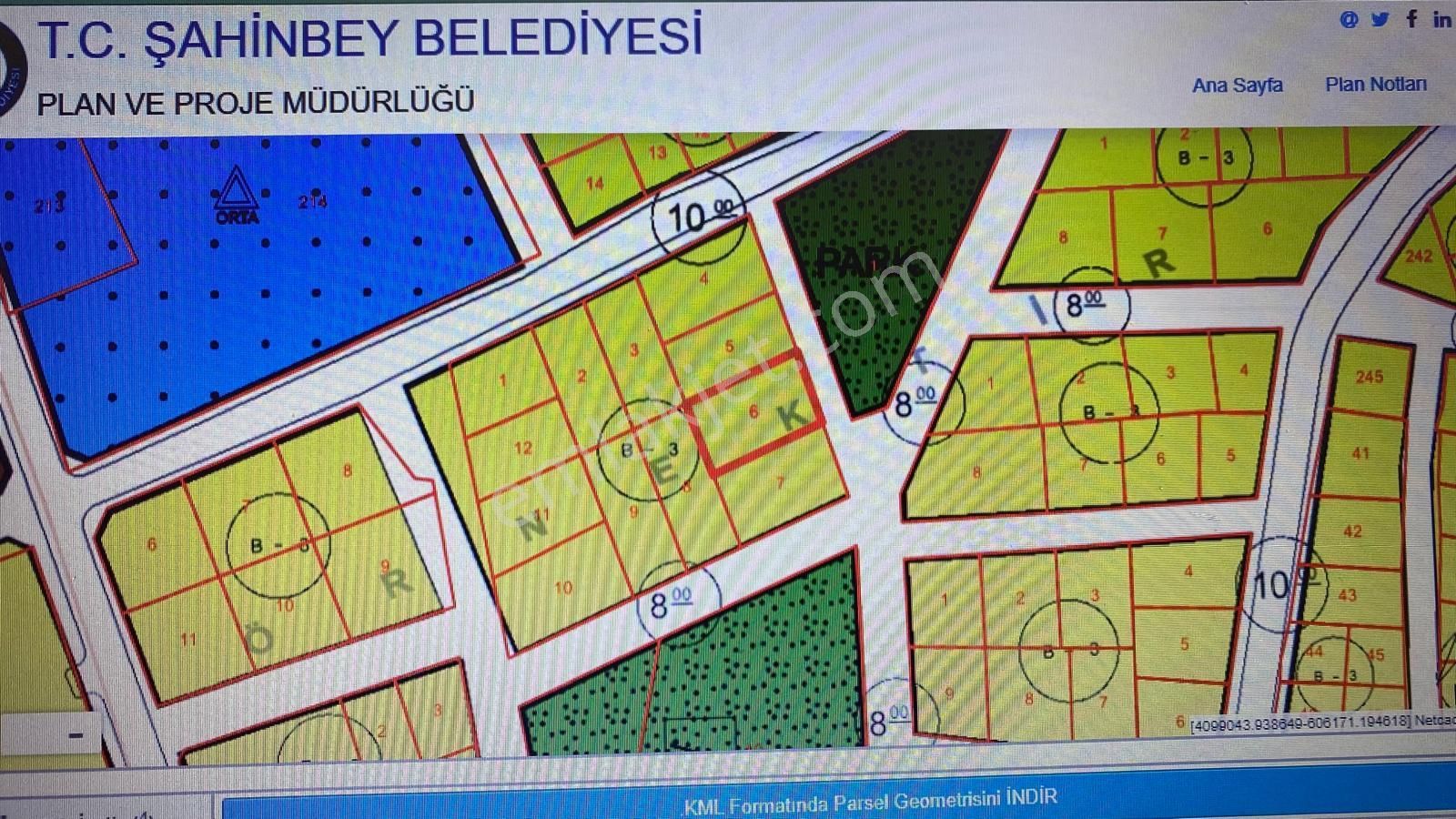 Burç Esentepe 'de Satılık Arsa. B3 İmarlı.altyapı Sorunu Yok.