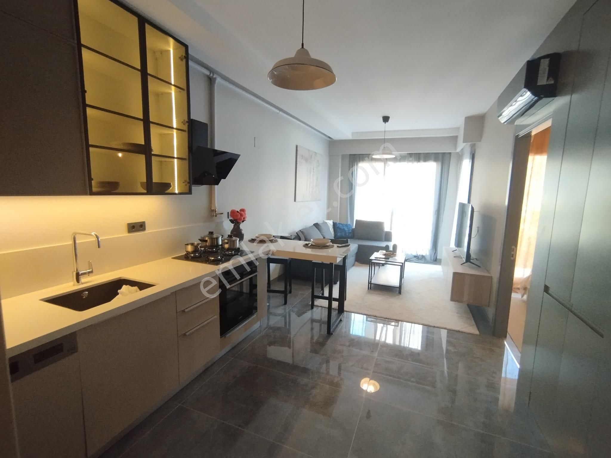 80.yıl Bulvarına Yakın Kapalı Otoparklı Jeneratörlü 1+1 Sıfır Lüks Daire