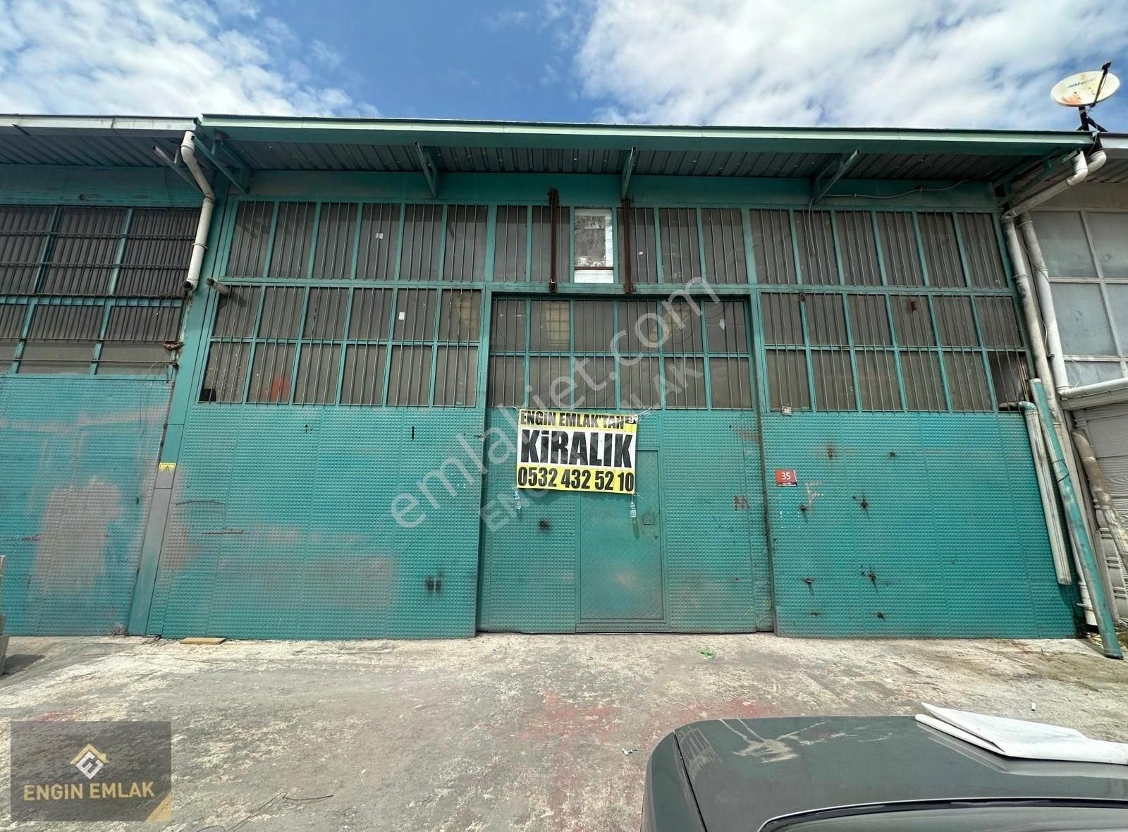 Engin Emlak'tan Kiralık Karacaören Sanayi Sitesinde 350m2 Dükkan
