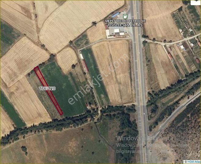 Konya Seydişehir Taşağıl Mah. Satılık Tarla 1657 M2 Etrafı Tel İle Çevrili