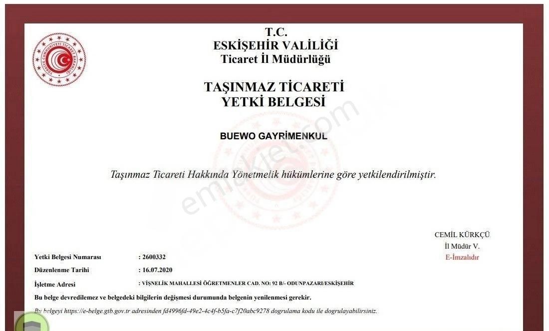 Buewo'dan Eğriöz Mah. 695 M² M Satılık Arsa