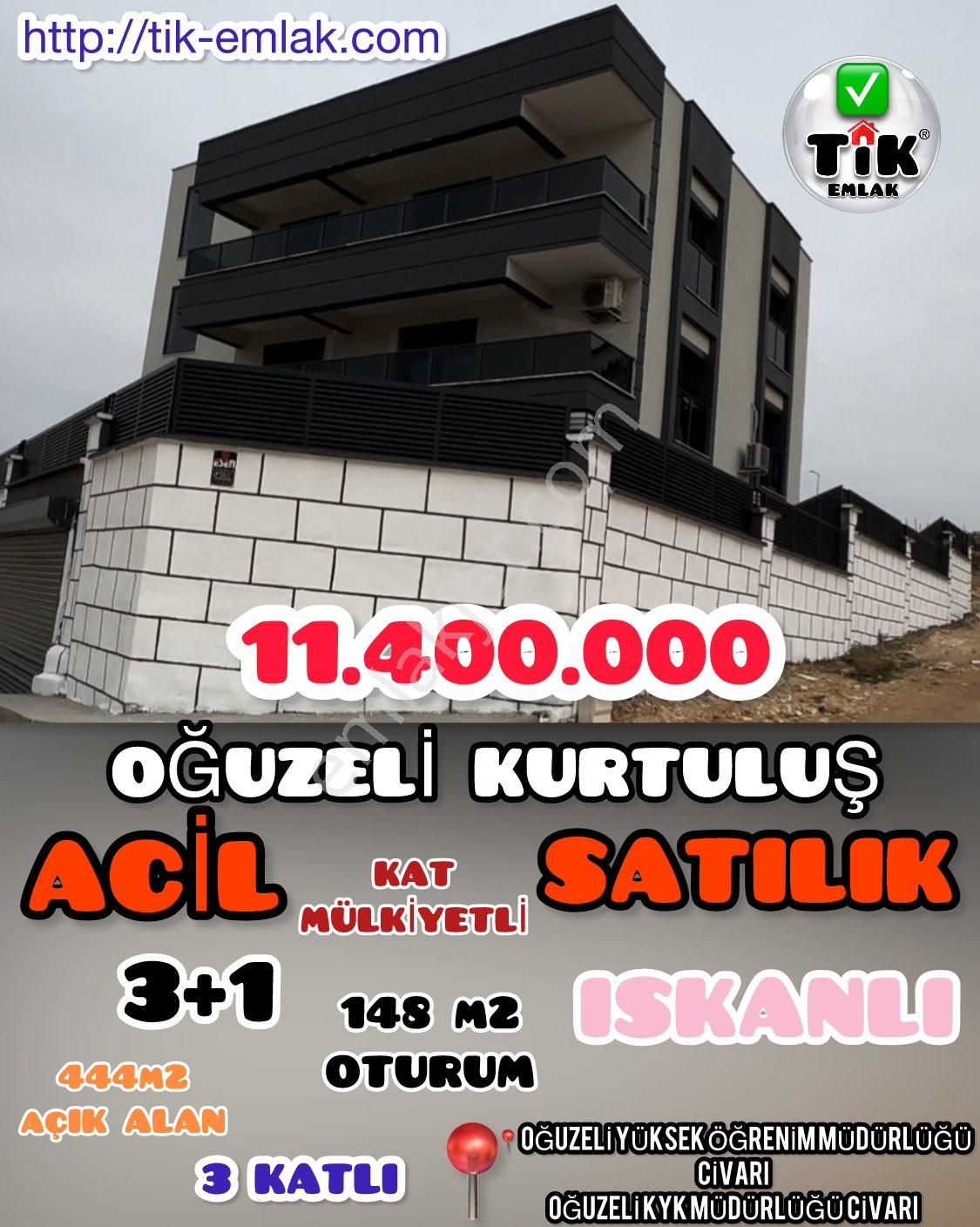 ✅tik Emlaktan ⌛️süreli İlan Oğuzeli Kurtuluşa