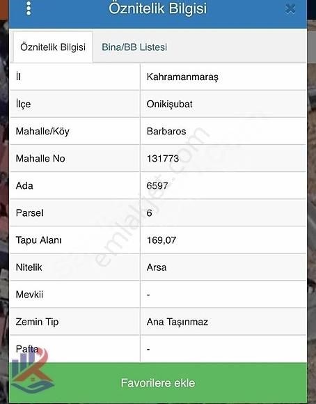 Reos Gayrimenkul'den Oruçreis De Satılık 165 M2 Arsa