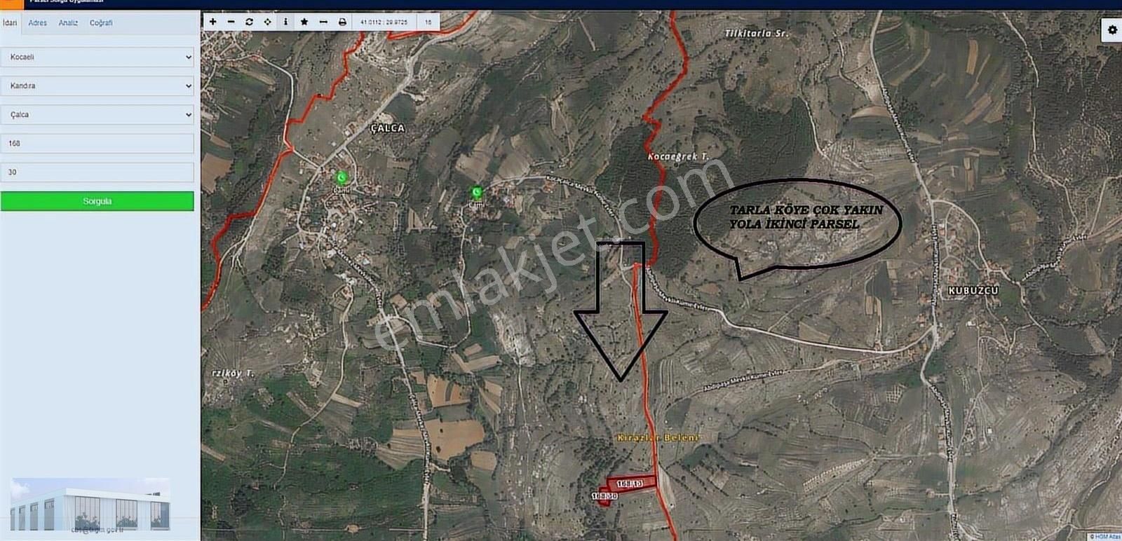 Kandıra Çalça Da Yola 2. Parsel Tarla Yatırımlık