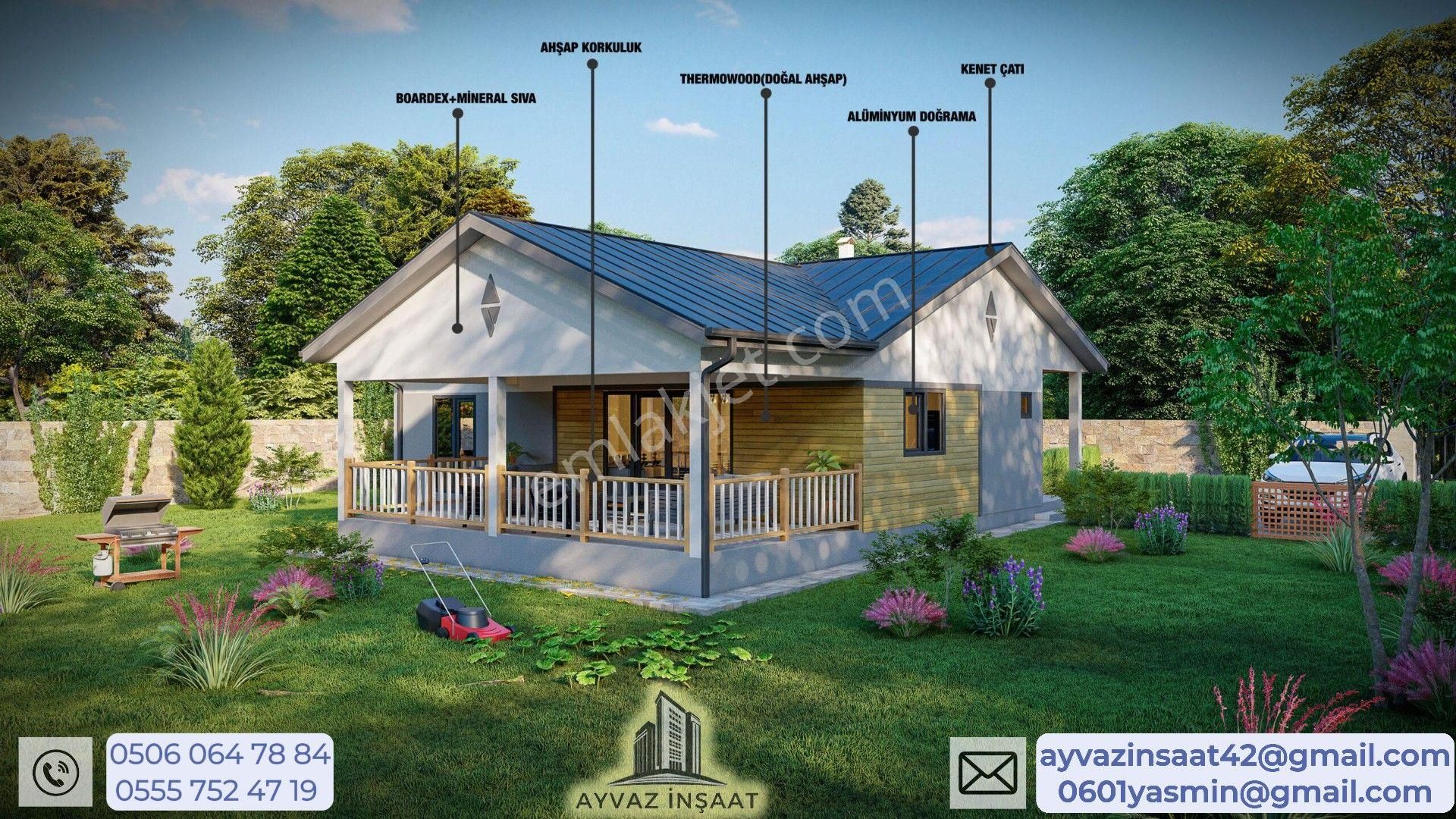 🔹 Modern Tasarım Ve Üstün Konfor – 130m² Müstakil Ev ( Arsa Sizden Ev Bizden )